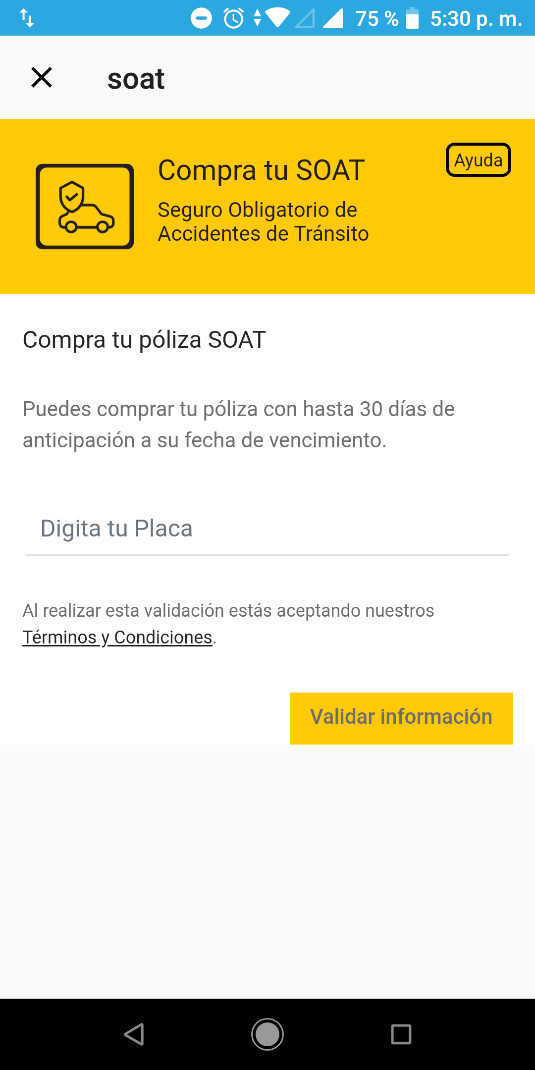 Webview de la miniapp